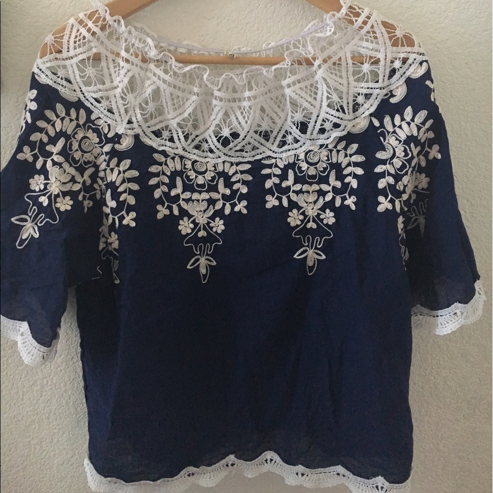 Detailed off the shoulder top