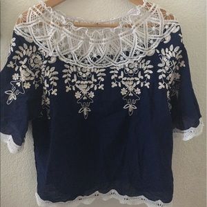 Detailed off the shoulder top