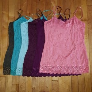 $5 EACH Maurices Crinkle Lace Camis Like New