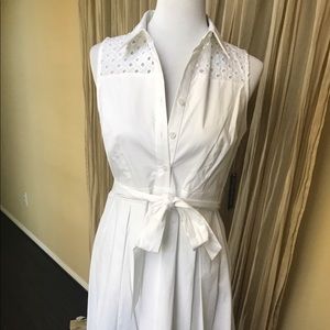 White cotton dress perfect for summer