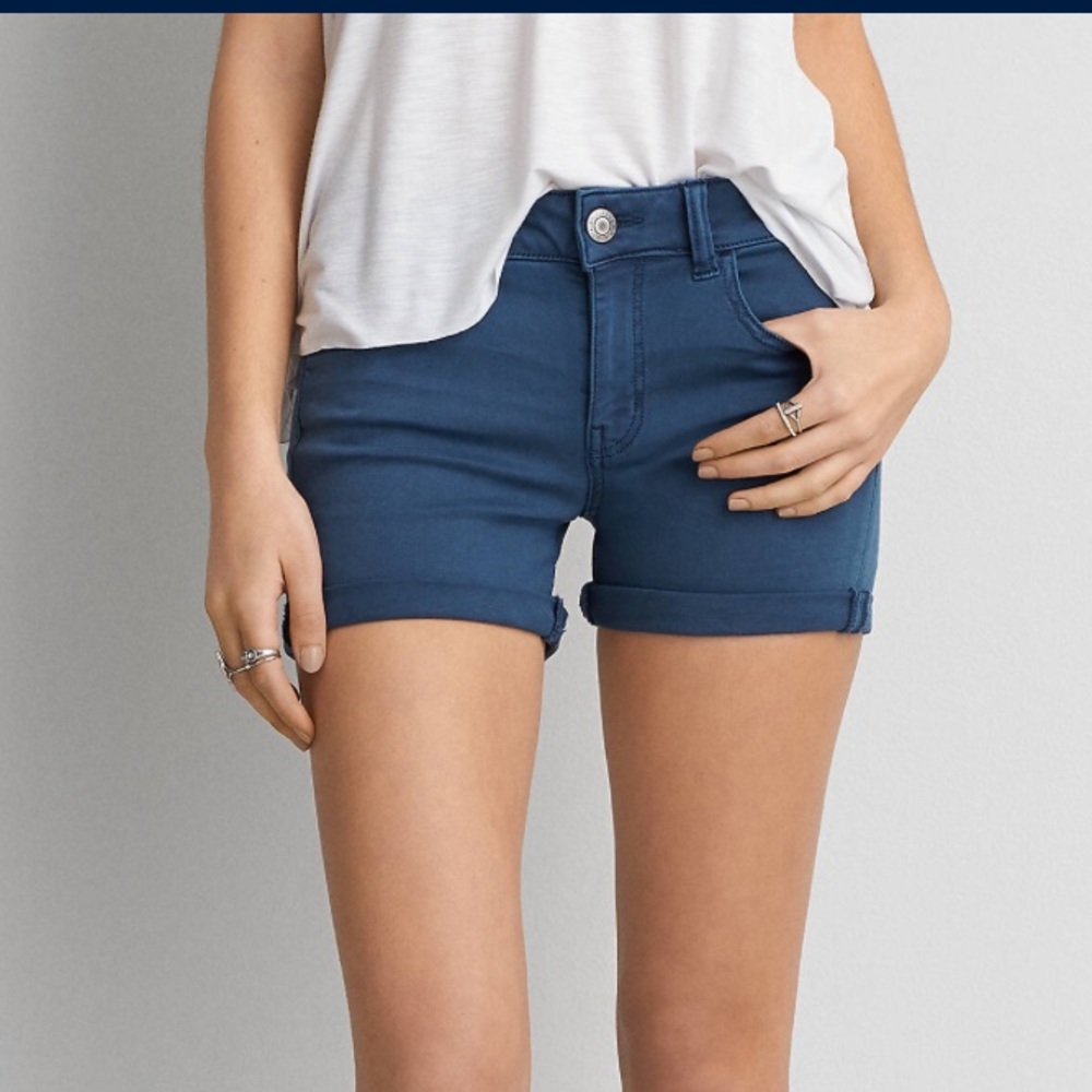 American Eagle Midi Stretch Shorts