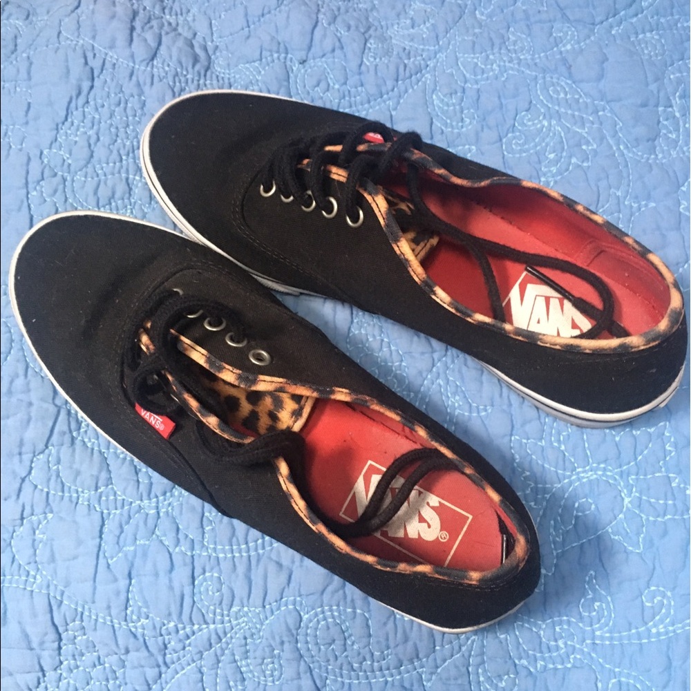 Vans cheetah print sneakers