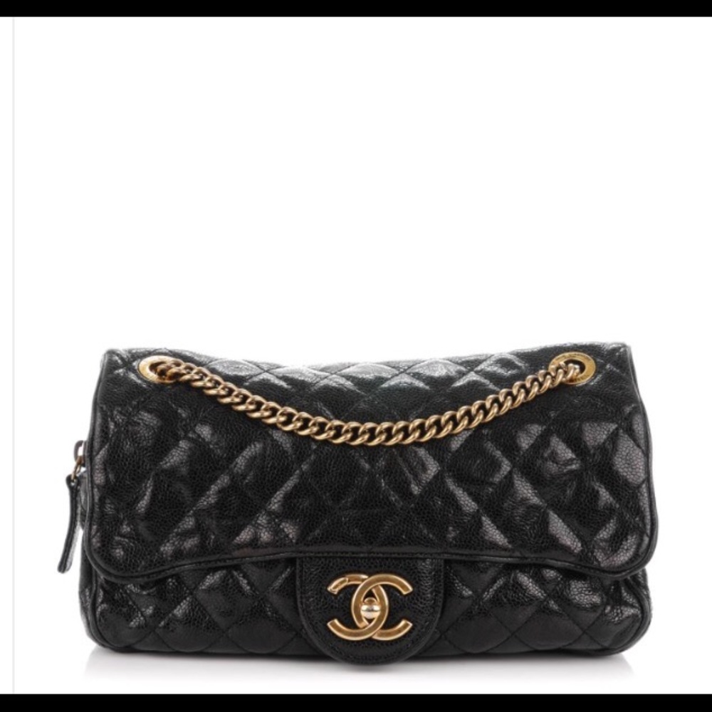 Chanel Crumpled Grained Shiva Flap