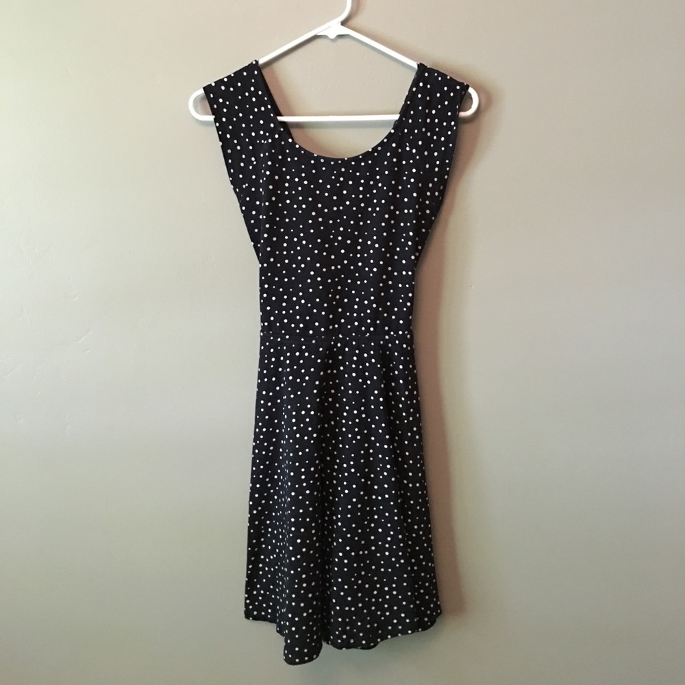 Forever 21 polka dot dress with crisscross back