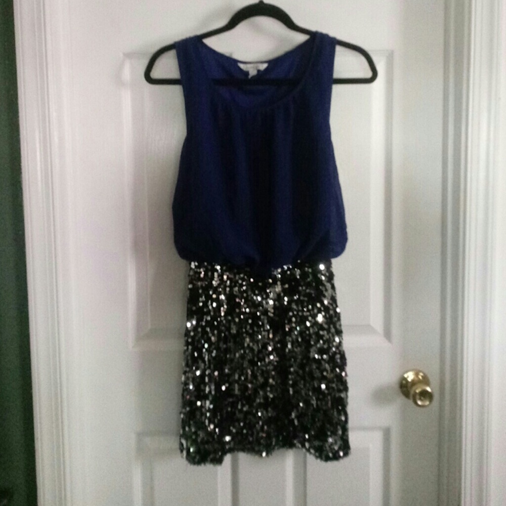 Blue and sequin Speechless dress