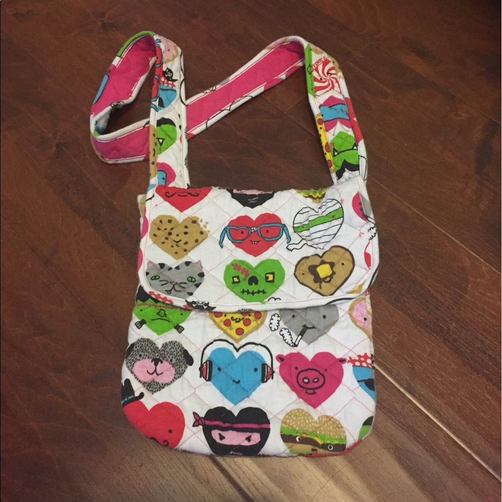 cartoon hearts bag