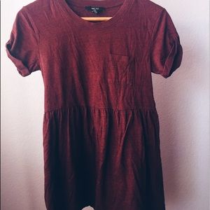 Adorable red t-shirt dress