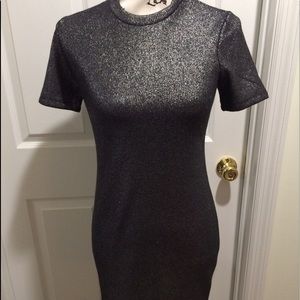 Forever21 Gray/Silver Metallic Dress Size XS NWOT