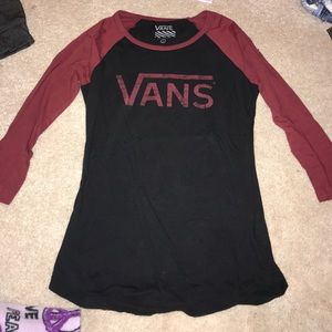 Vans 3/4 sleeve top