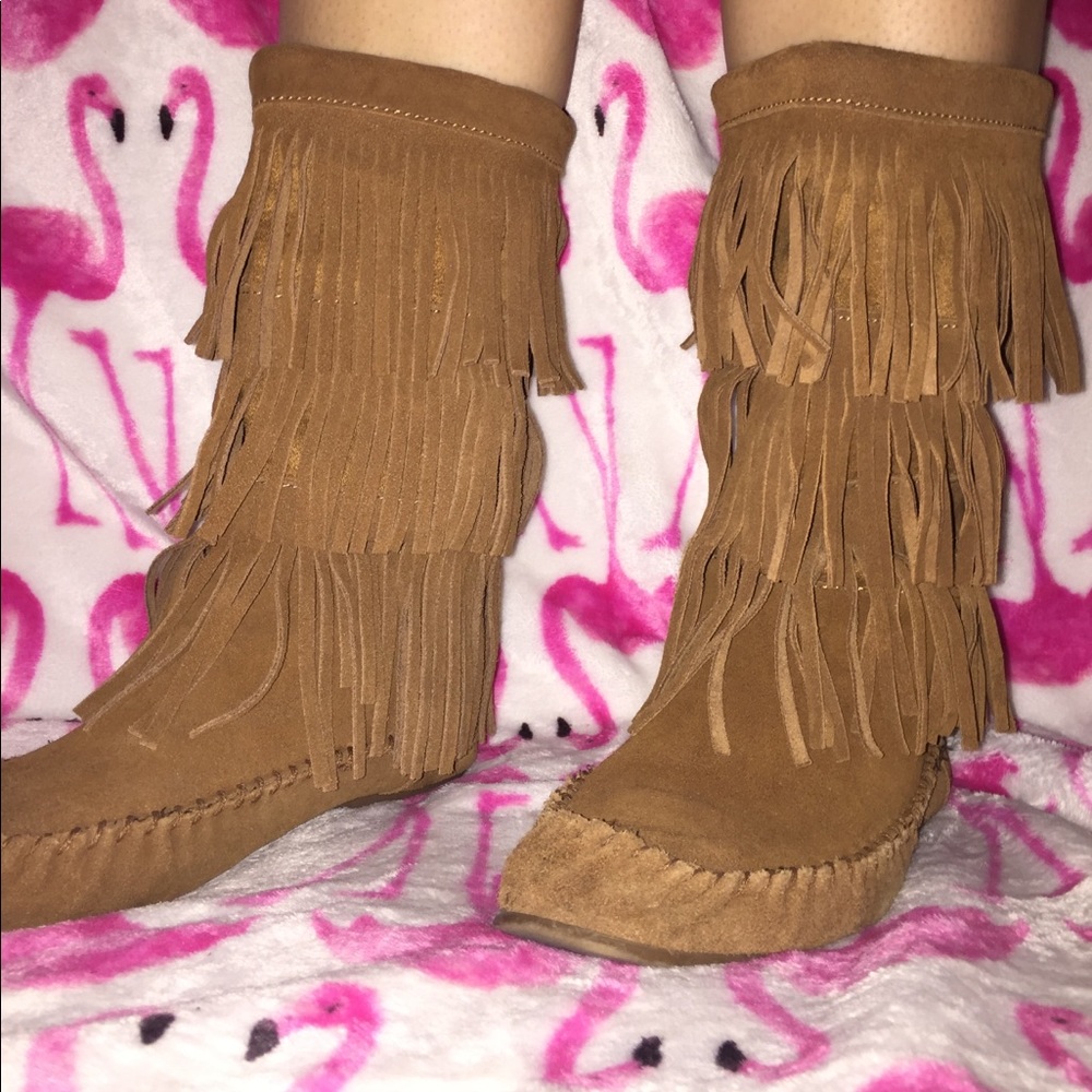 Steve Madden Fringe Boots