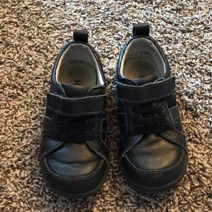 Black Leather Sneakers