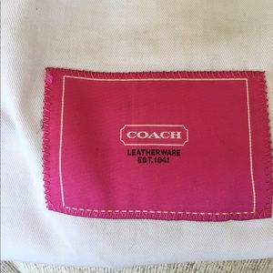 Pink Coach small shoulder purse