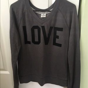 Pink Victoria's Secret V-Neck Sweatshirt