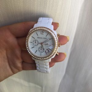 Michael Kors Watch - White/Rose Gold