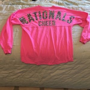 Varsity brand Cheer Power long sleeve bling shirt