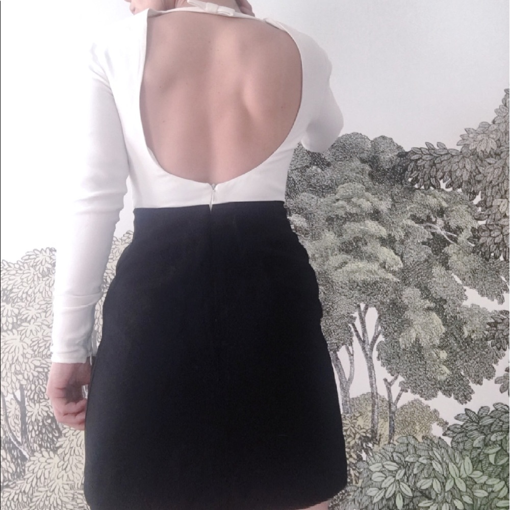 Valentino Black and Ivory Mini Dress