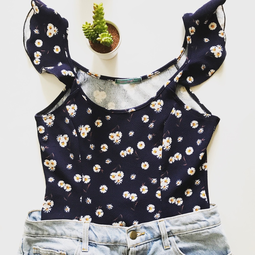 Vintage Cold Shoulder Top