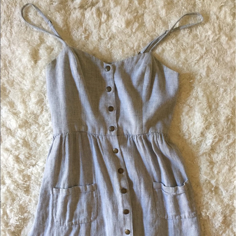 Faux jean dress