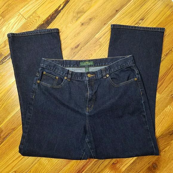Lauren Ralph Lauren Straight Leg Dark Jeans 14/29 - Picture 2 of 6