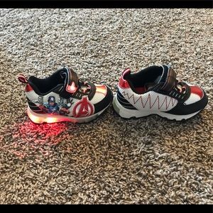 Avengers Light Up Sneakers--Near New!