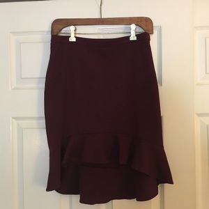 Forever 21 high low ruffle hem skirt size M