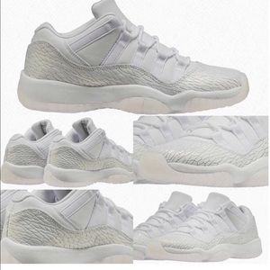 White Jordan retro 11 girls grade school