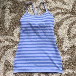 Lululemon Flow Y striped tank- like new condition