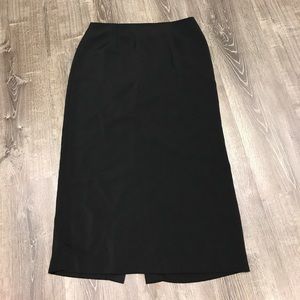 Jaclyn Smith Classic Black Straight Long Skirt 18