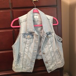 Old Navy Denim Vest Size L