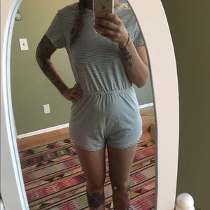Black & white stripped American Apparel romper!