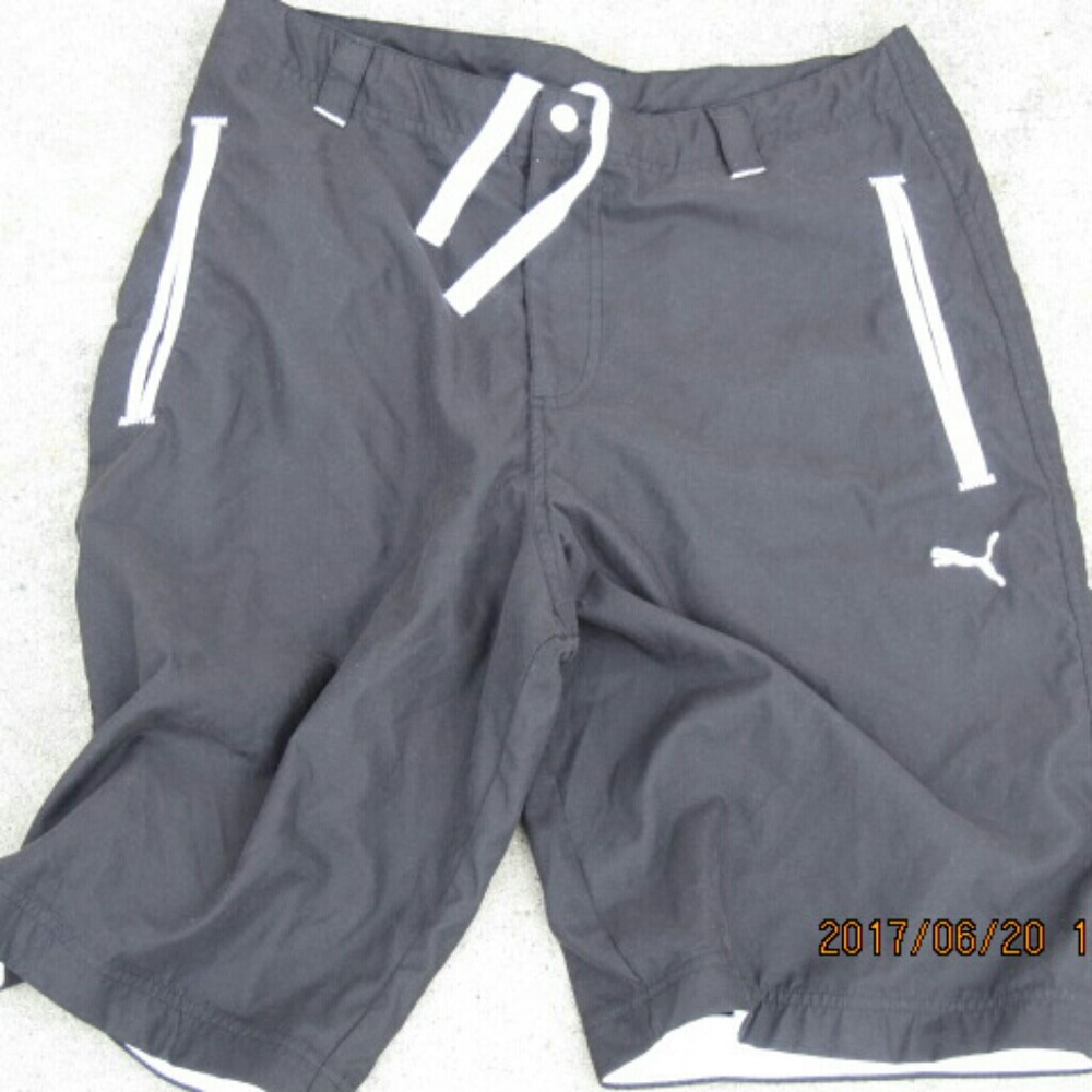 Black Puma Athletic Shorts