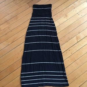 Black/white stripe max tube dress- convertible!