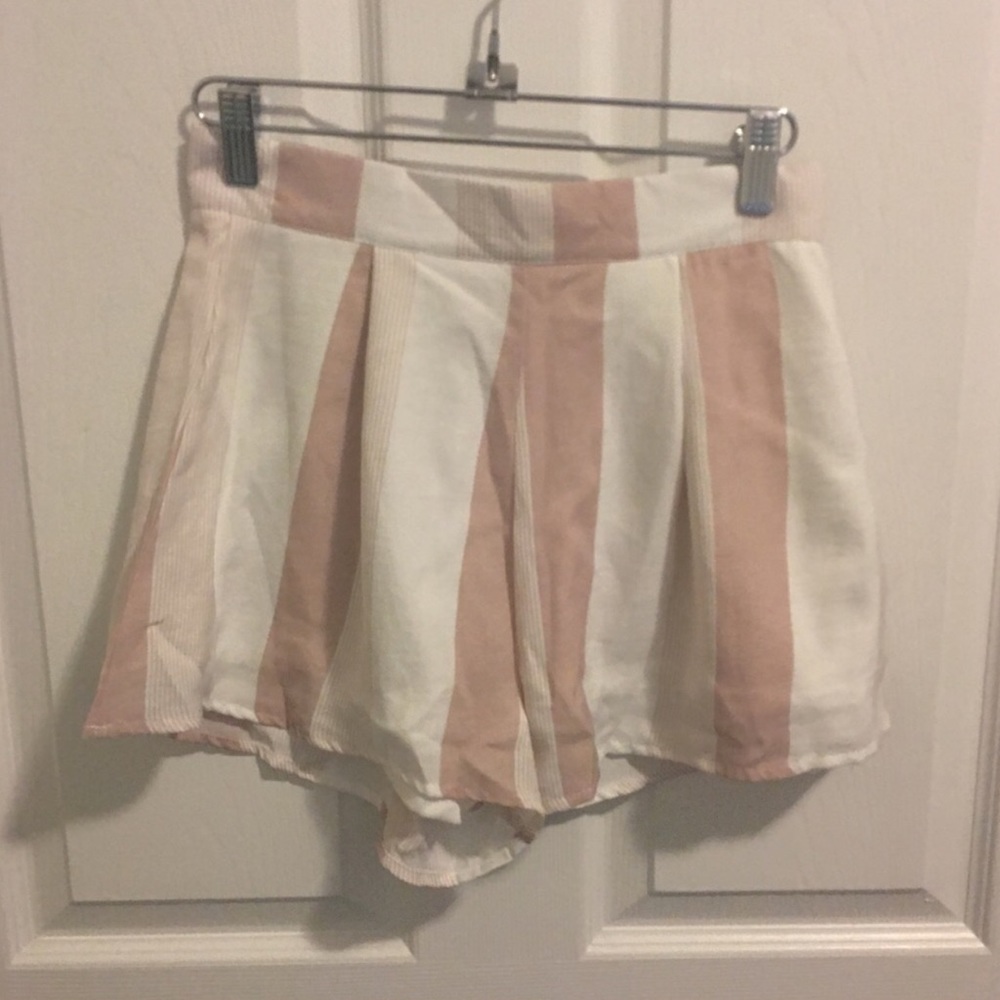 Pink + White Stripped Two Piece Romper Set - Picture 3 of 4