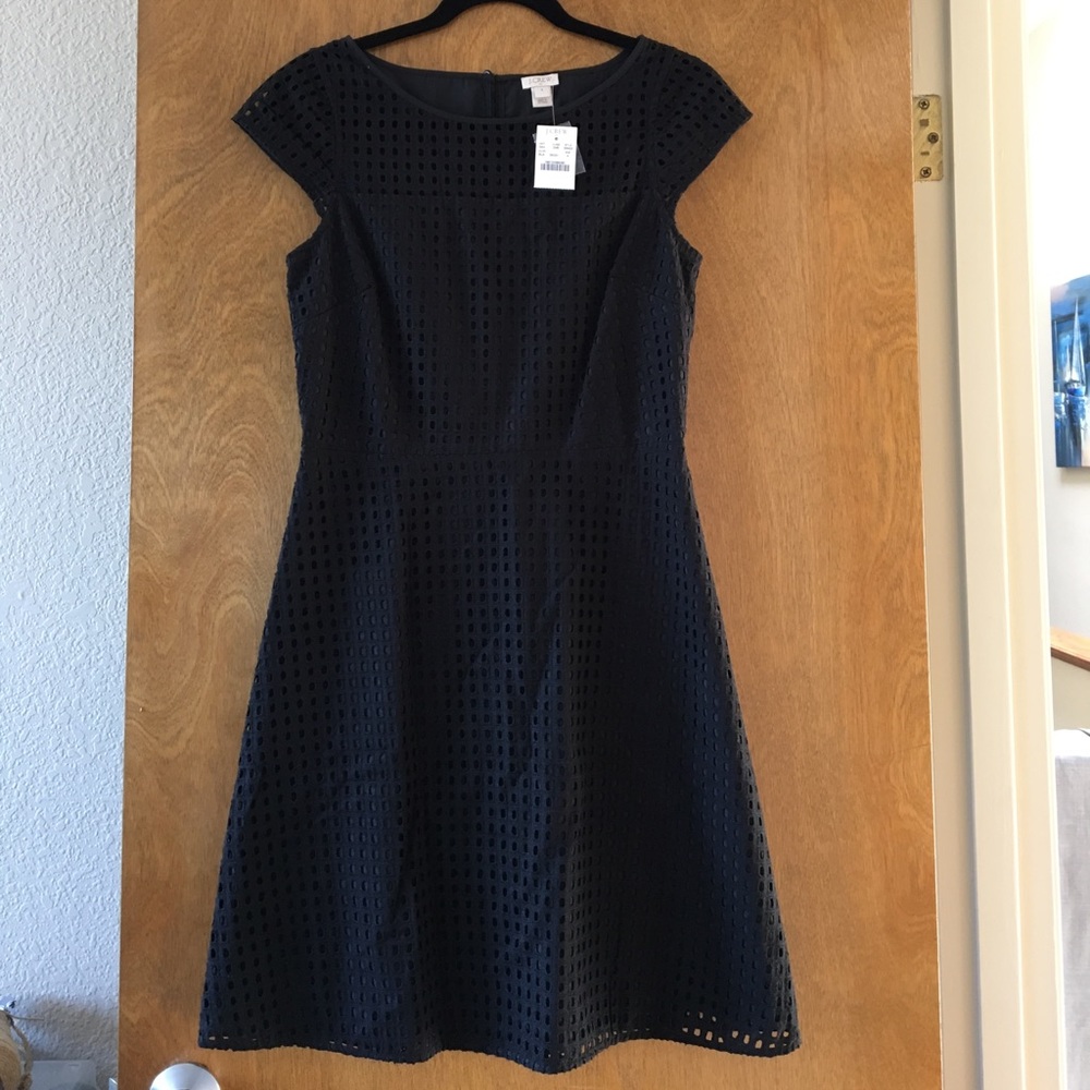 J. Crew square-neck eyelet dress