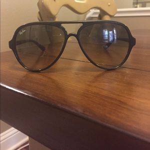 Black Plastic Ray Ban Aviators