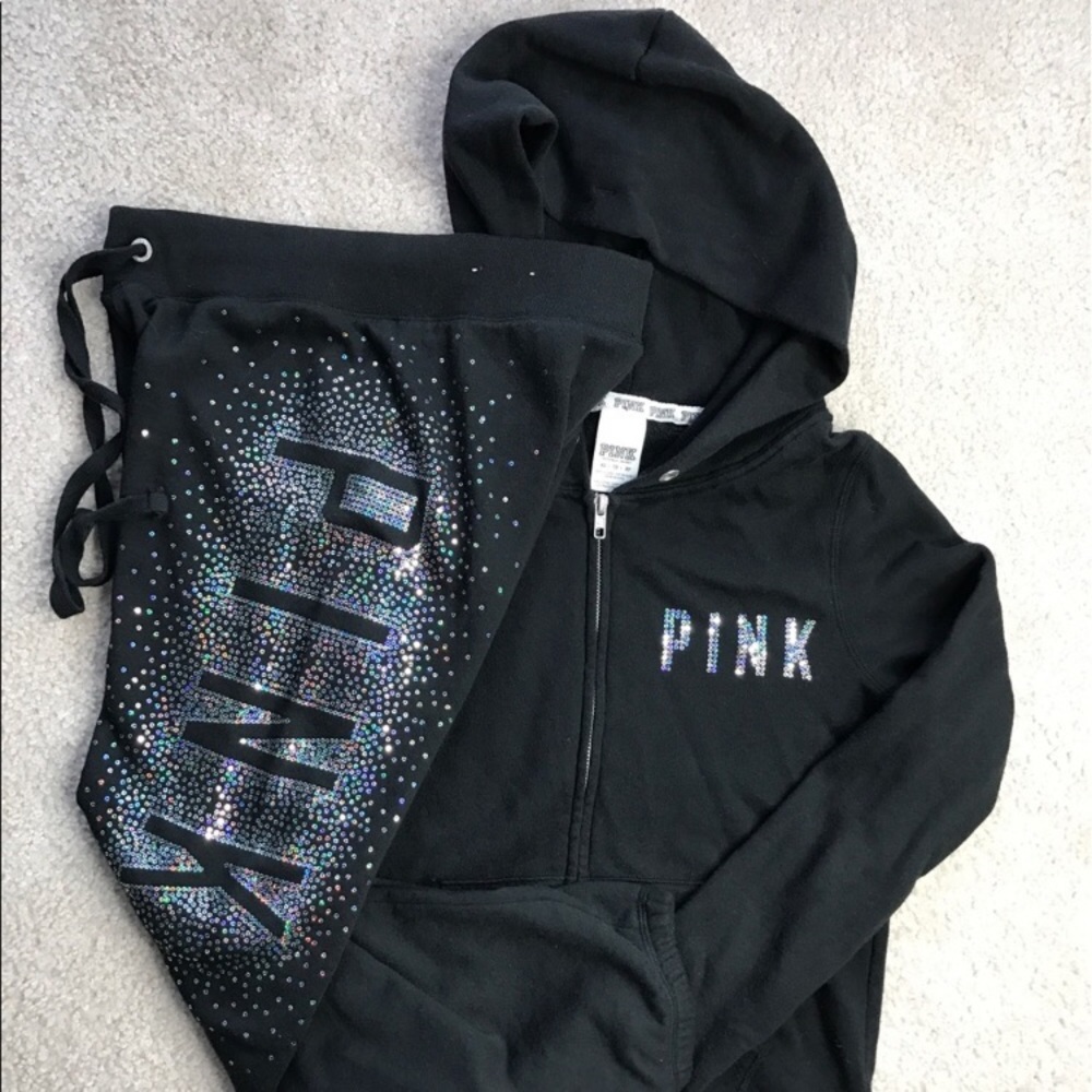 ISO! Victoria Secret Pink bling and black outfit!