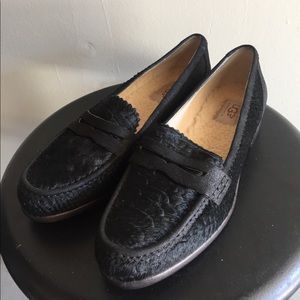 black ugg loafer