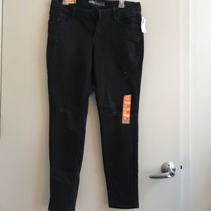 Old Navy Black Denim rockstar jeans