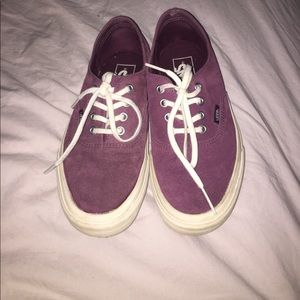 Suede cranberry vans