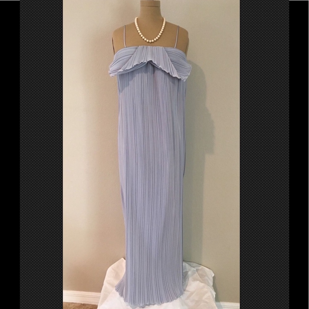 Vintage 1960 Alice Maloof lilac long formal dress