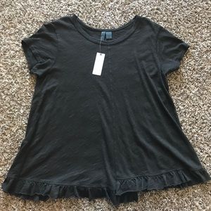 Anthropologie tee with ruffle edge