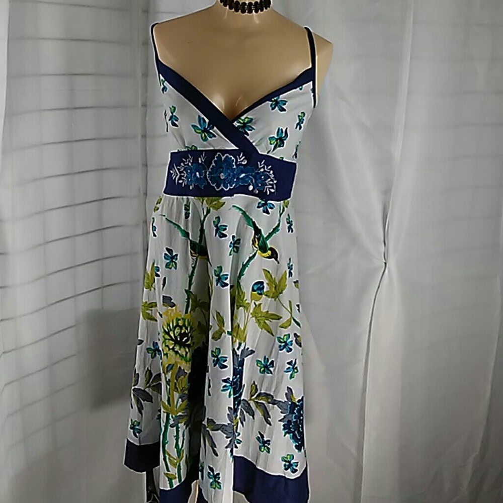 Pistachio Border Print Sundress