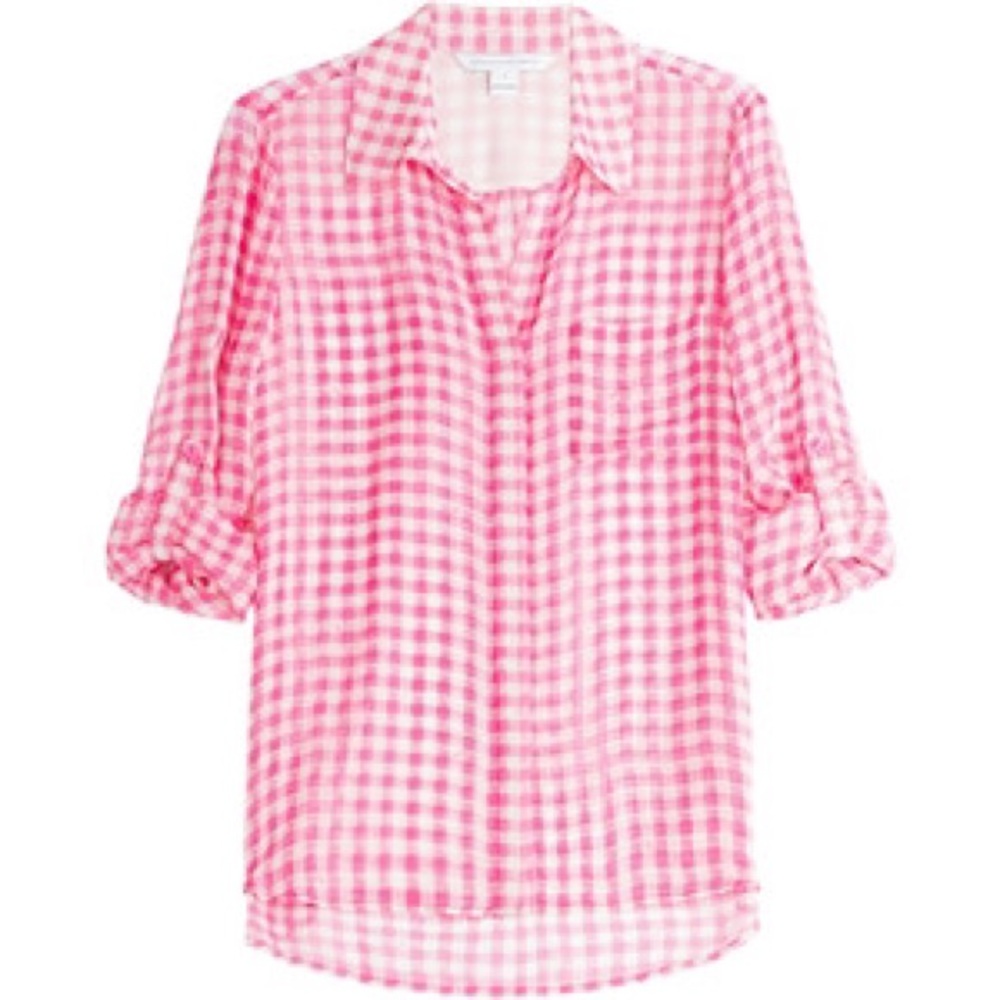 Diane Von Furstenberg Pink Lorelei Two Blouse