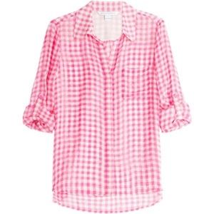 Diane Von Furstenberg Pink Lorelei Two Blouse