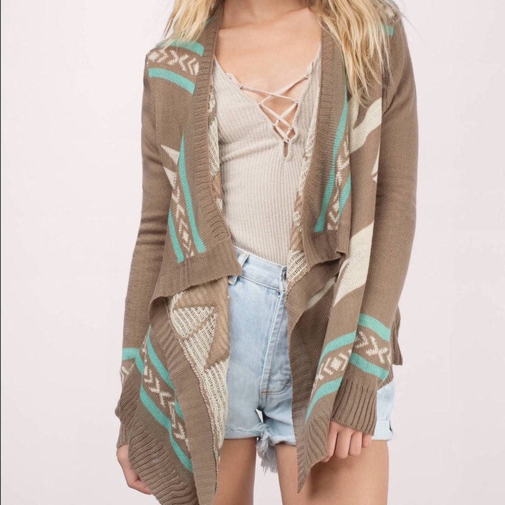 Aztec Print Cardigan - S/M