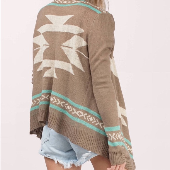 Aztec Print Cardigan - S/M - Picture 2 of 5