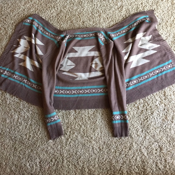 Aztec Print Cardigan - S/M - Picture 5 of 5