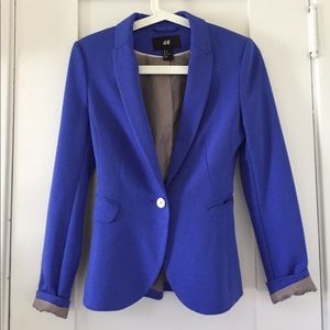 H&M blue women's blazer