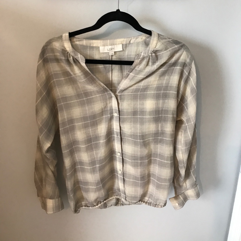 LOFT plaid shirt