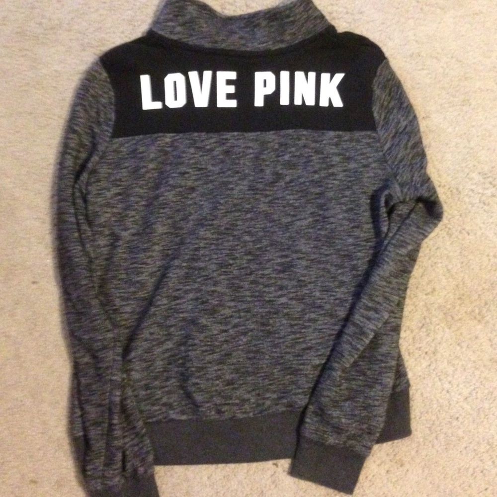 VS Pink quarter-zip sweatshirt